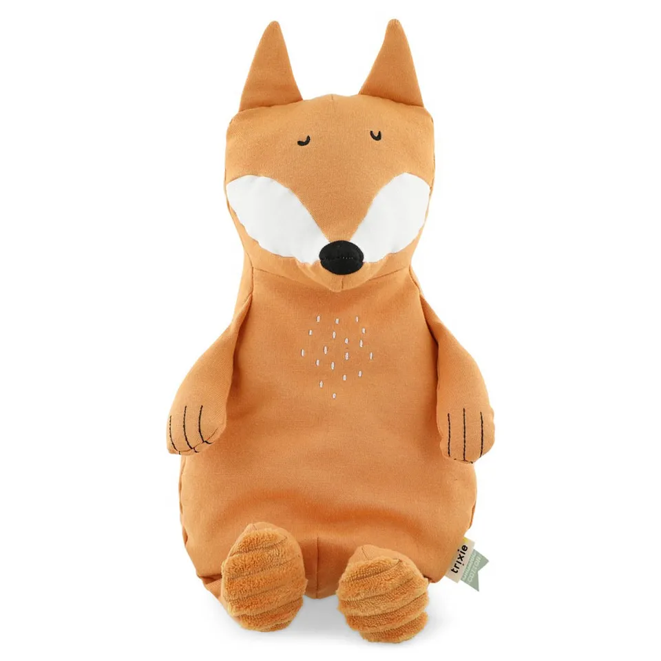 Trixie Baby Premiers jouets Peluche grande Mr. Fox 38 cm coton bio