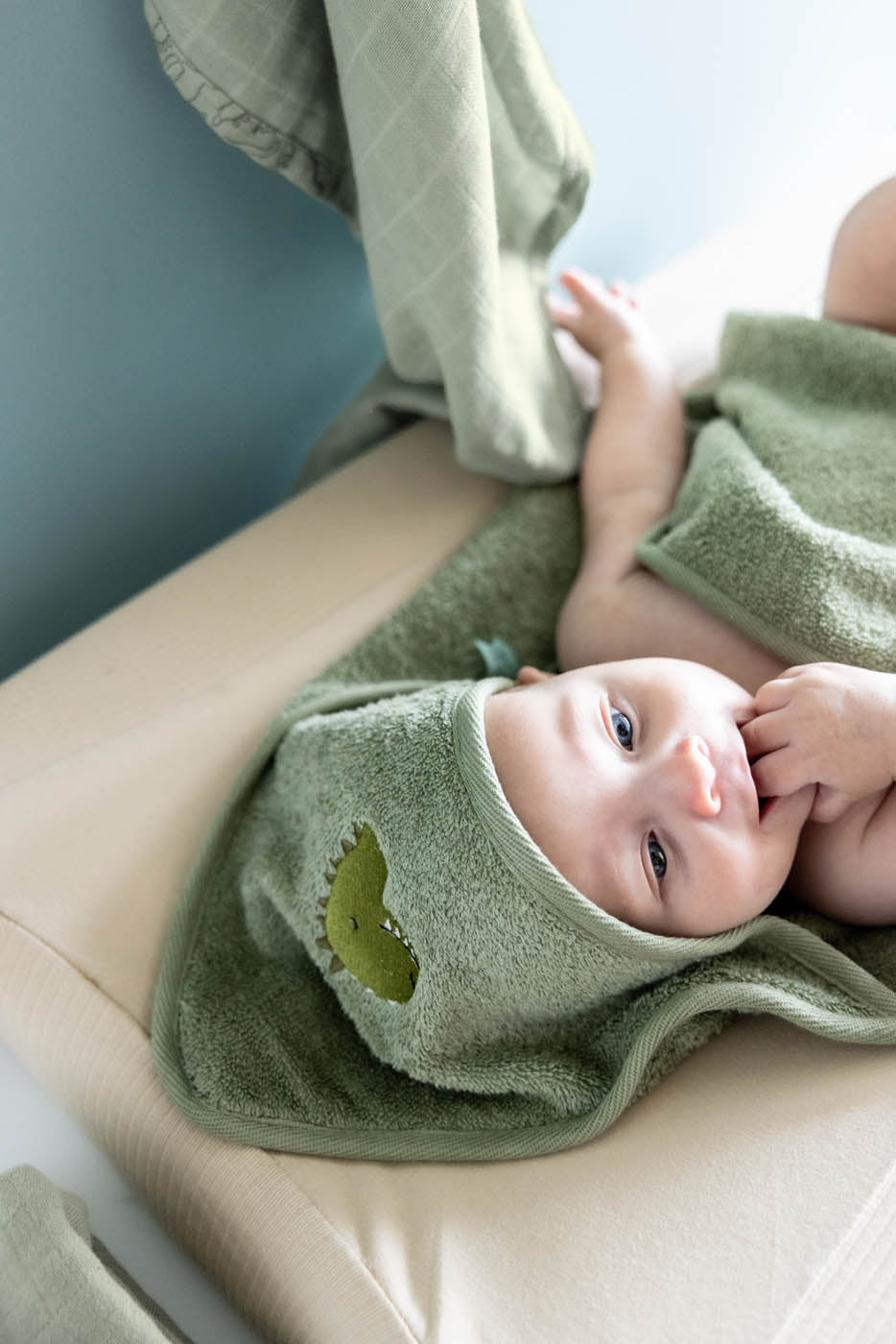 Trixie Baby Capes de bain Cape de bain Aura Dino 75 x 75 cm
