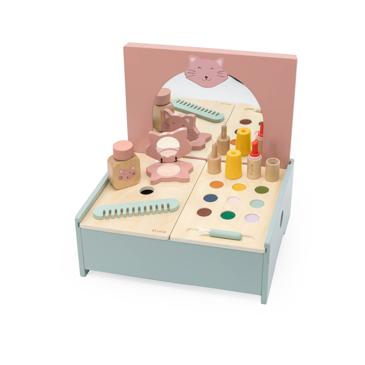 Trixie Baby Jeu symbolique Coiffeuse avec miroir bois