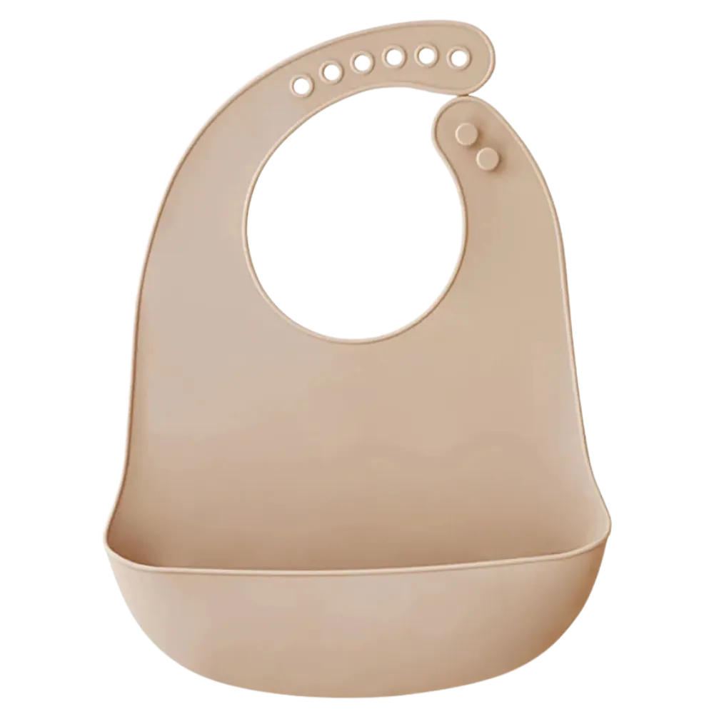 Baby-Crea Vaisselle Bébé bavoir silicone récupérateur rouge tomette