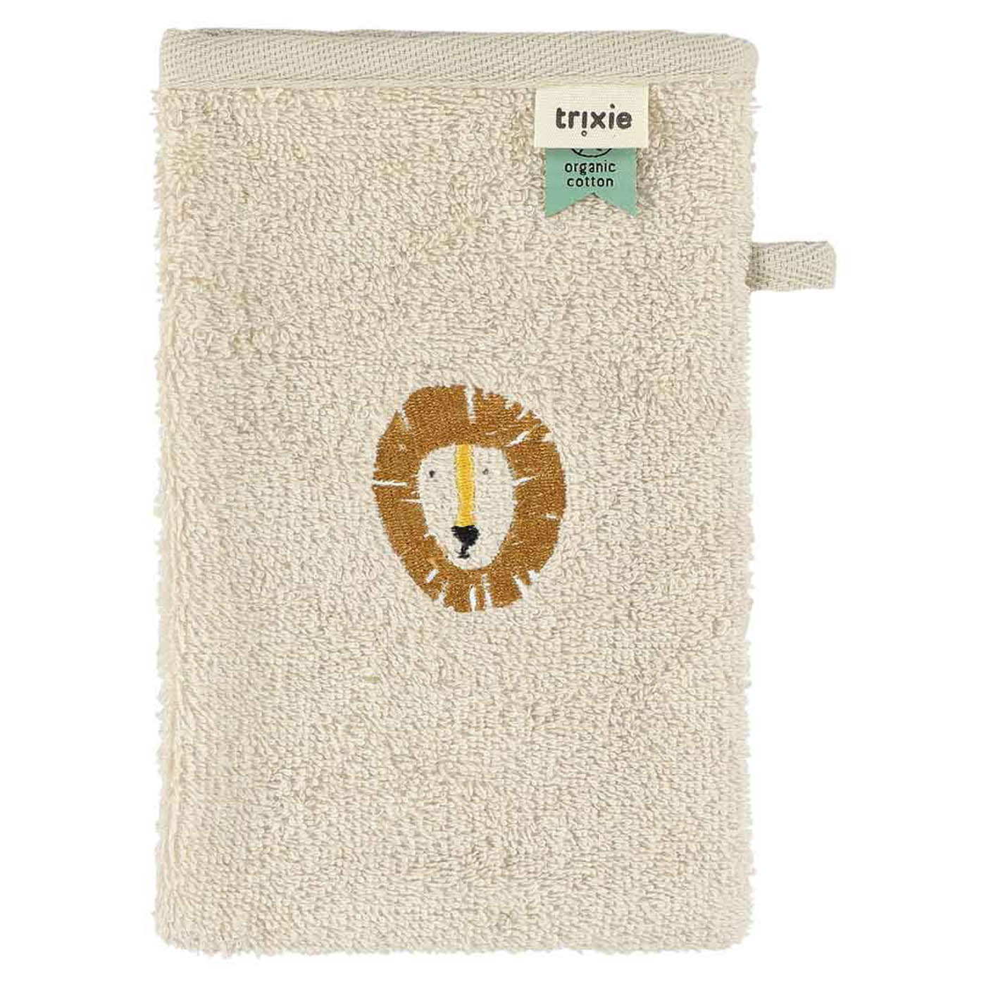 Trixie Baby Gants de toilette Aura Lion 2 pièces coton bio