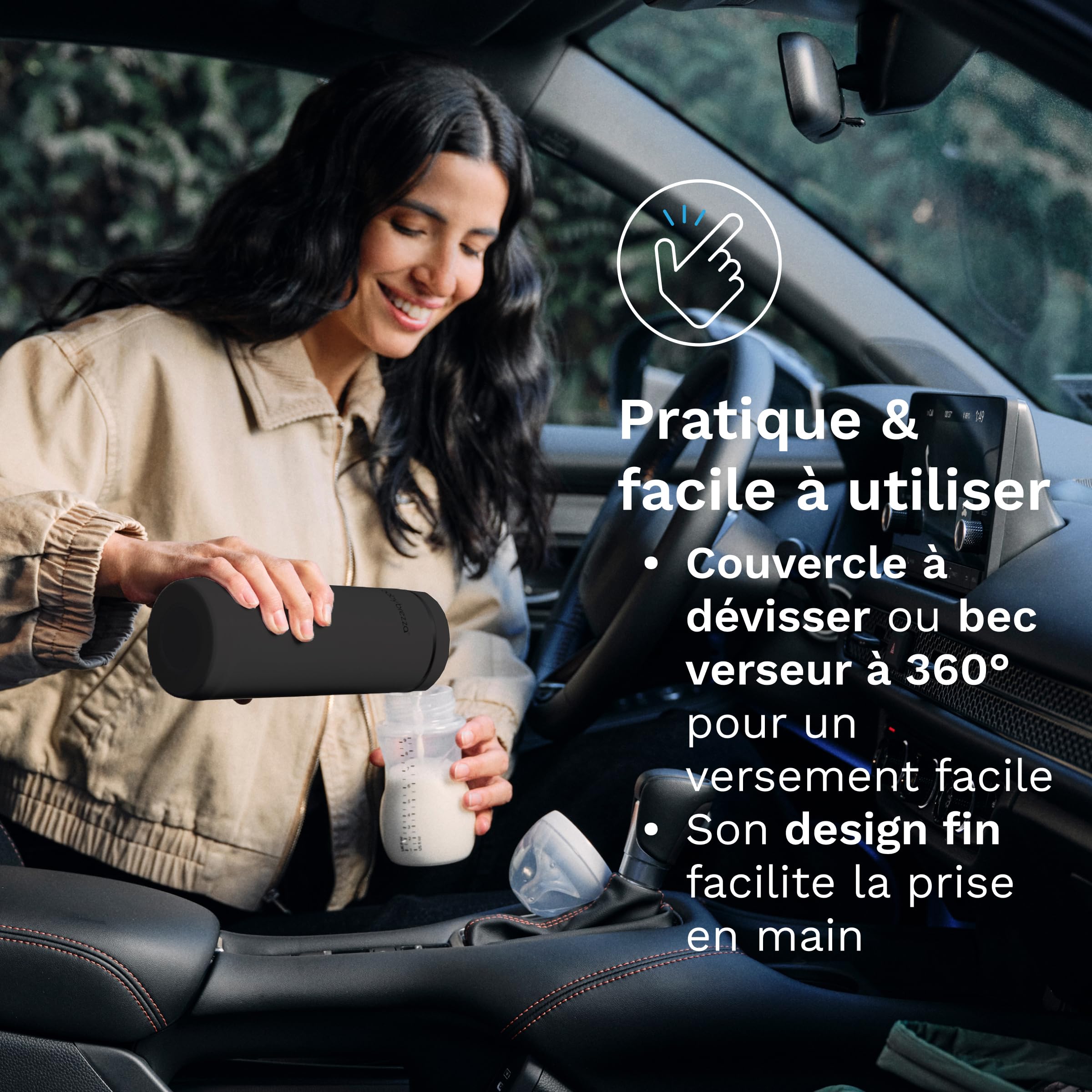 Baby Brezza Chauffe-biberons Super Fast Portable Bottle Warmer chauffe-biberon nomade rechargeable 270 ml