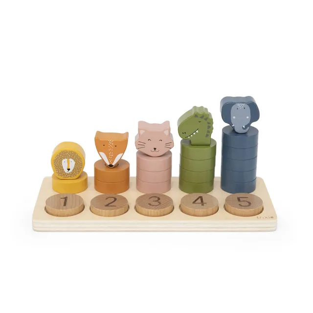 Trixie Baby Jeux, puzzles & livres Puzzle à chiffres 1-5 en bois