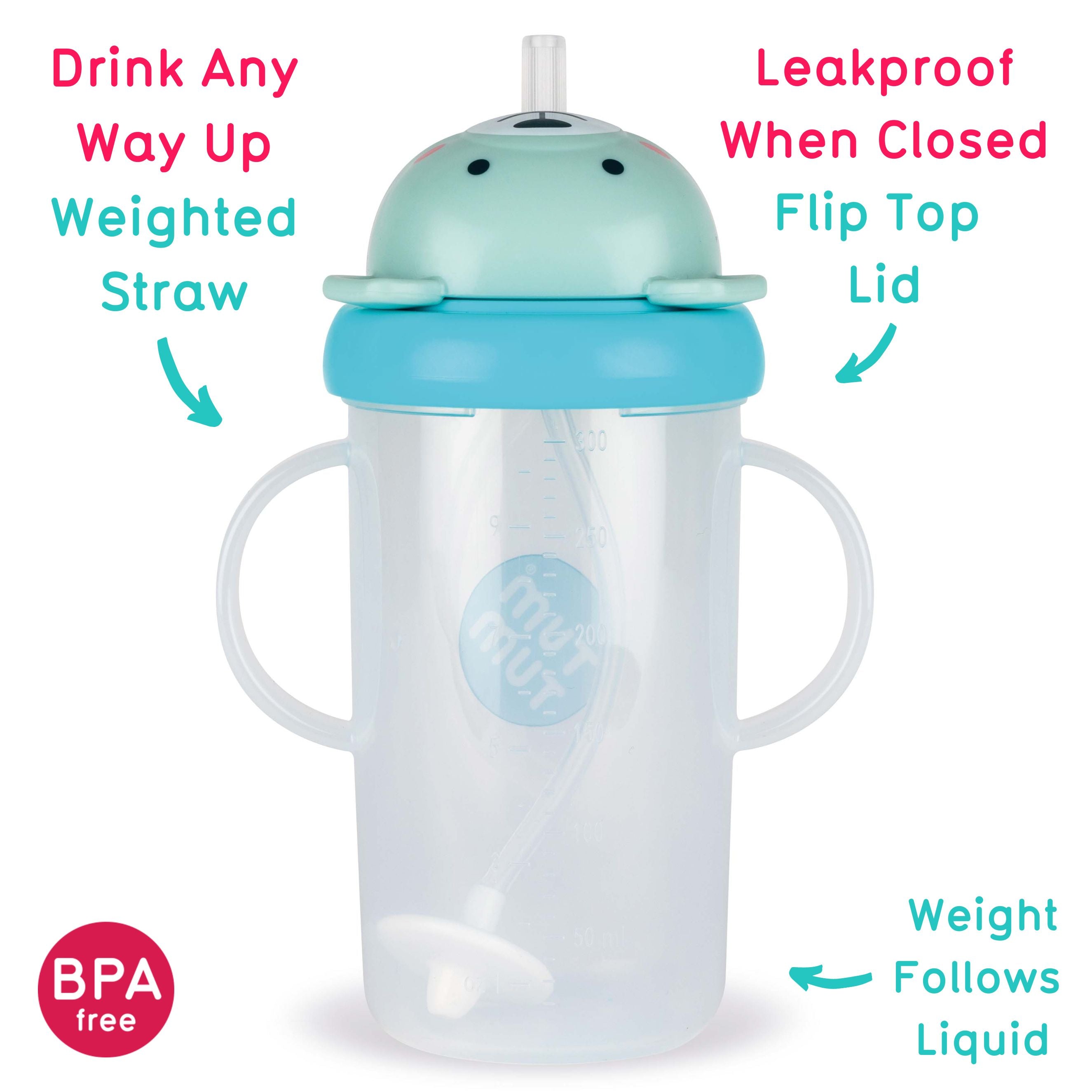 Tum Tum Cups Tall Tippy Up Cups 300ml Series 3 Bundle C gobelet paille