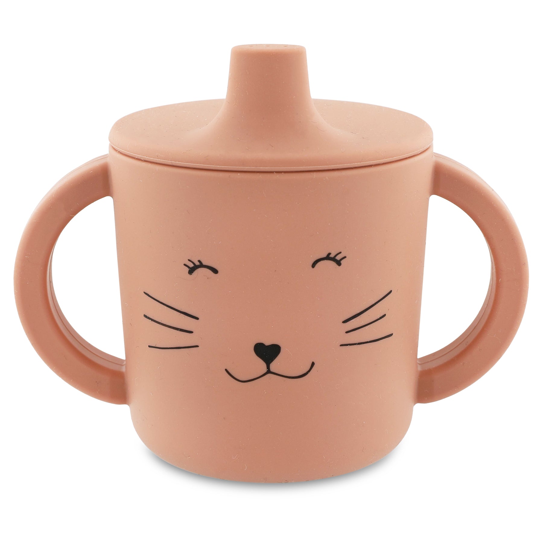 Trixie Baby Tasses et gobelets Tasse d’apprentissage en silicone Mrs. Cat