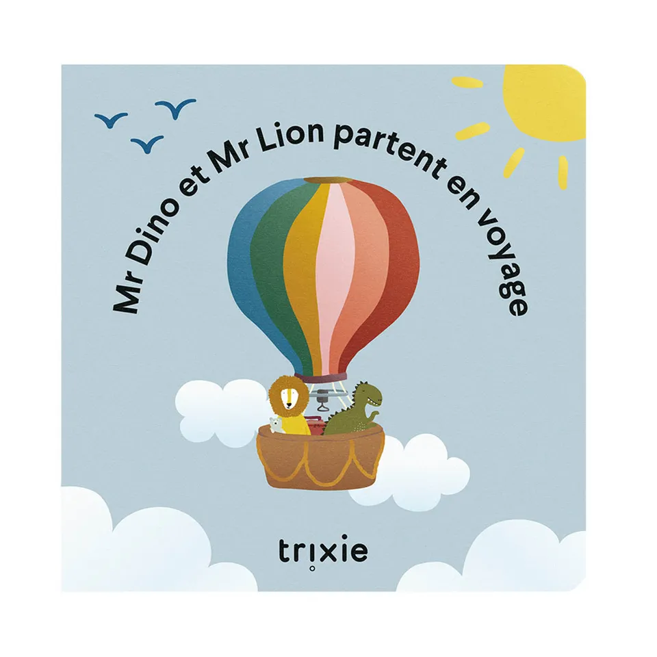 Trixie Baby Dino et Lion partent en voyage livre de conte français
