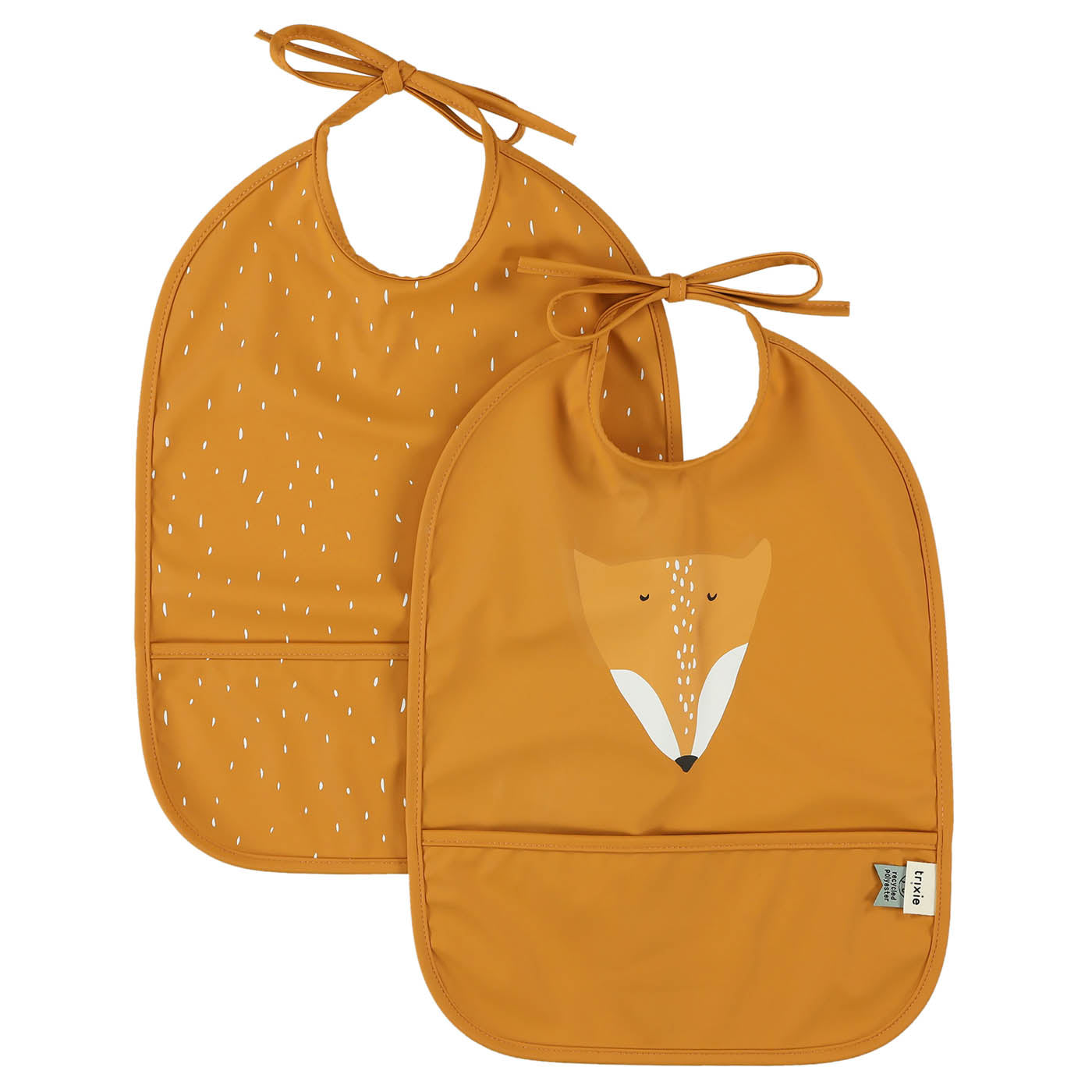 Trixie Baby Bavoirs Bavoir 2 pièces imperméable Mr. Fox