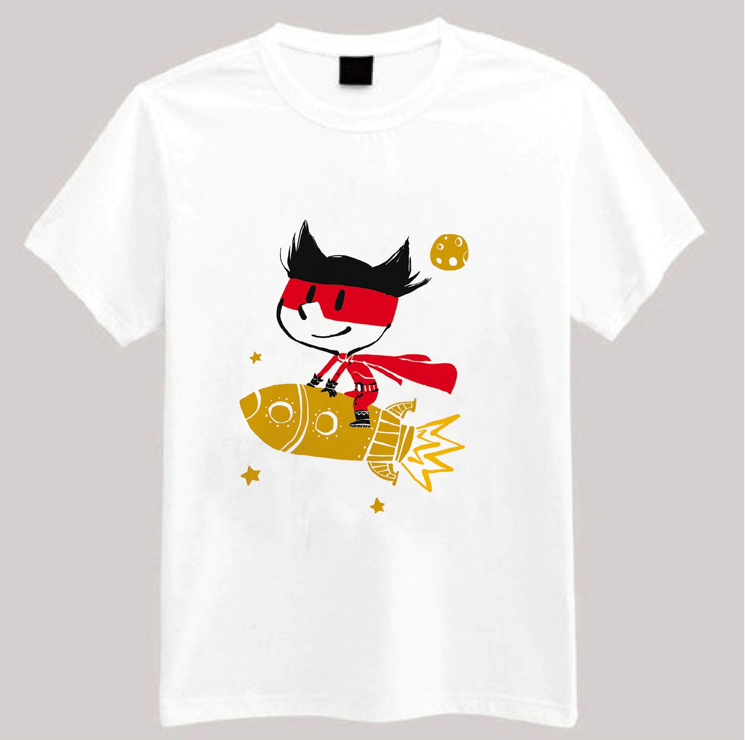 PIOLOU Le T-Shirt Super-Boy t-shirt blanc 1-2 ans en coton