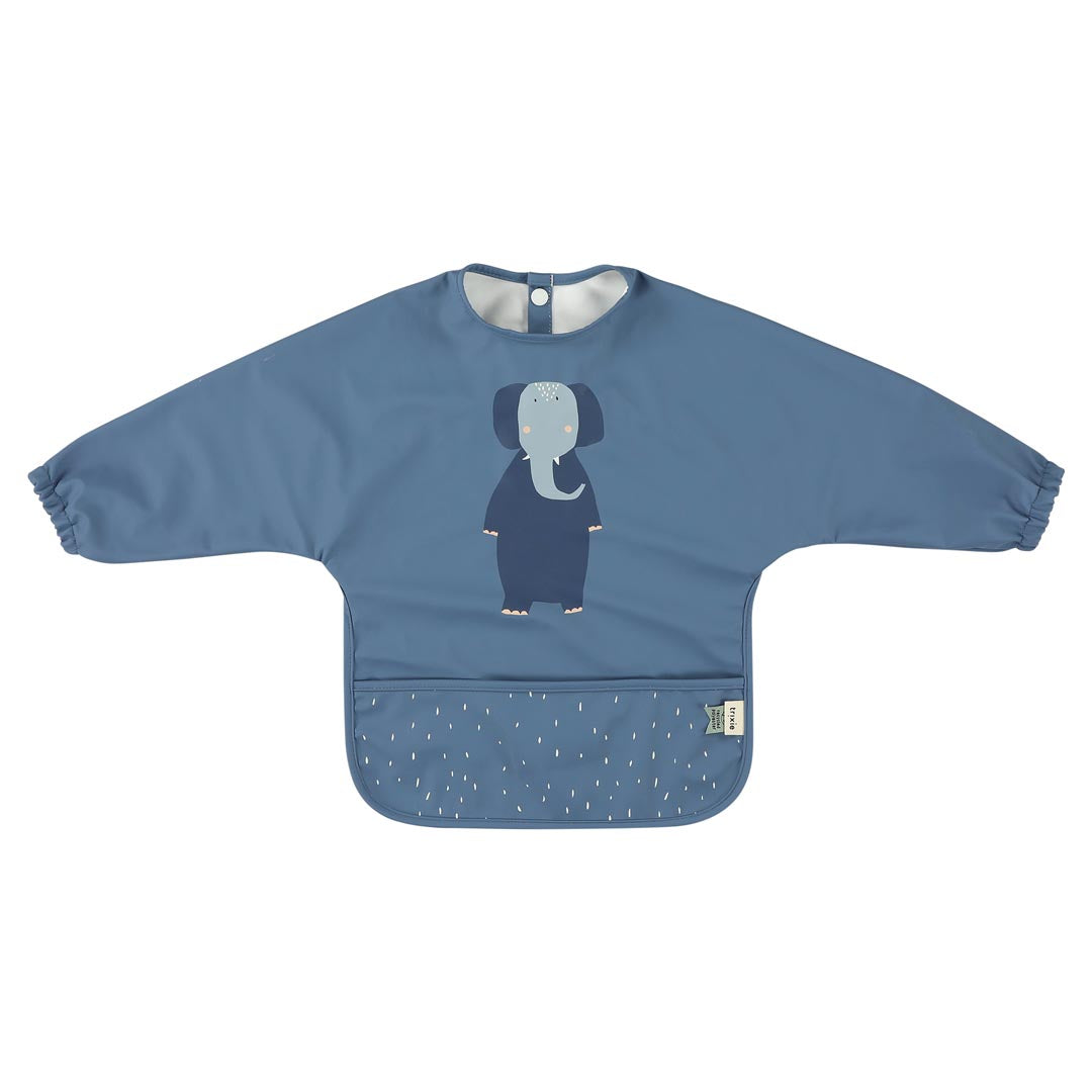 Trixie Baby Bavoirs Bavoir à manches imperméable Mrs. Elephant polyester recyclé