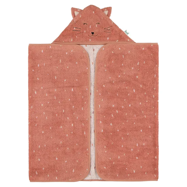 Trixie Baby Capes de bain Cape de bain 70 x 130 cm Mrs. Cat coton bio