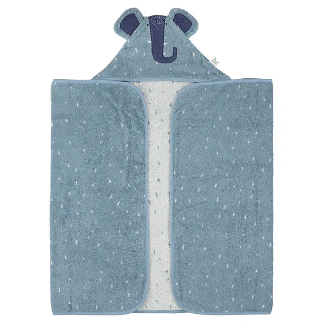 Trixie Baby Capes de bain Cape de bain 70x130cm - Mrs. Elephant coton bio