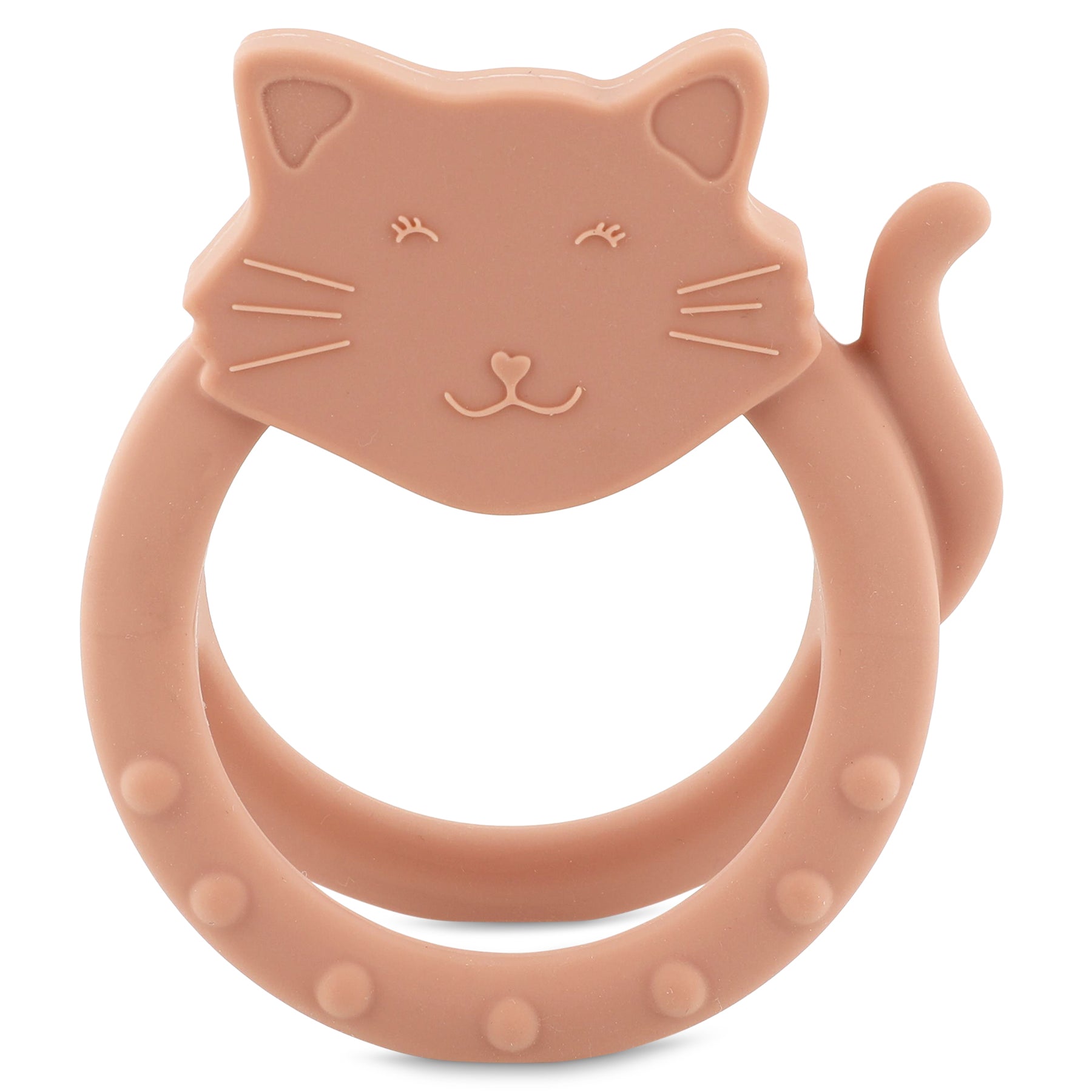 Trixie Baby Premiers jouets Anneau de dentition sensorielle Mrs. Cat silicone alimentaire