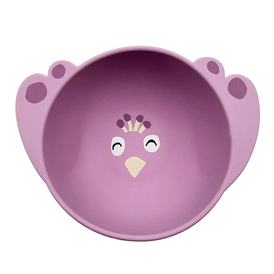 Trixie Baby Vaisselle Bol en silicone avec ventouse Mrs. Peacock