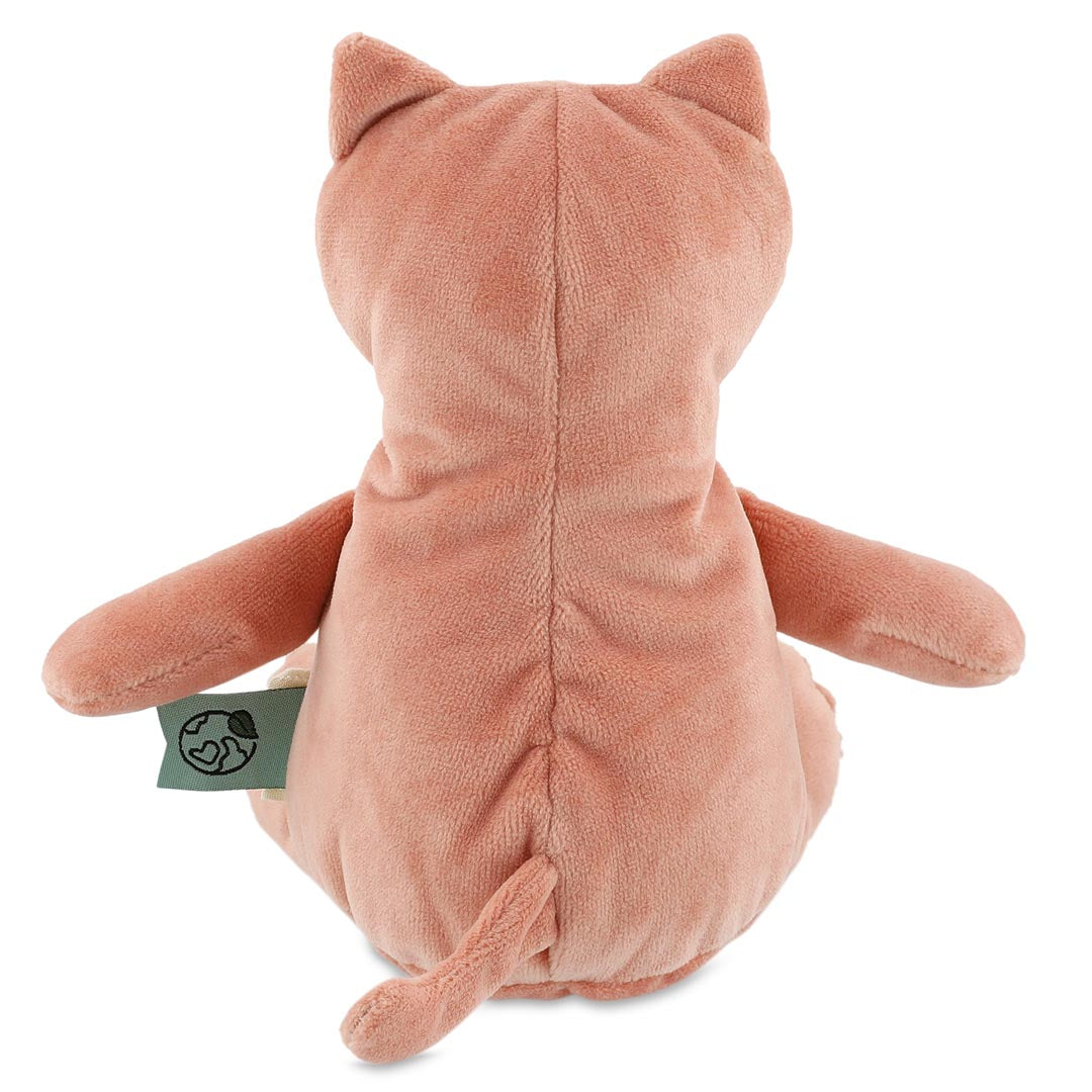 Trixie Baby Premiers jouets Peluche bébé Mrs. Cat en tissu recyclé doux