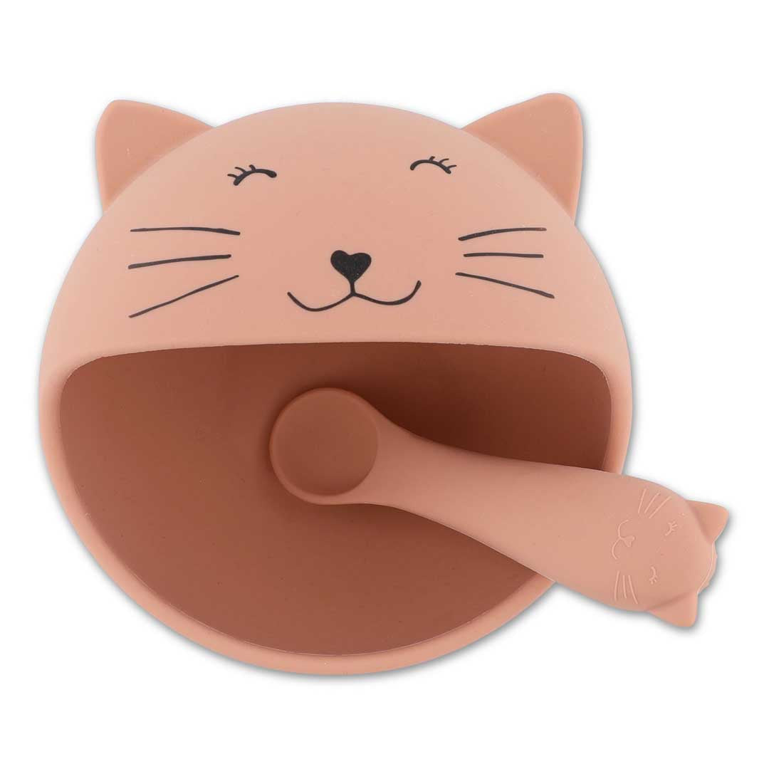 Trixie Baby Sets de repas Premier set repas bébé Mrs. Cat silicone
