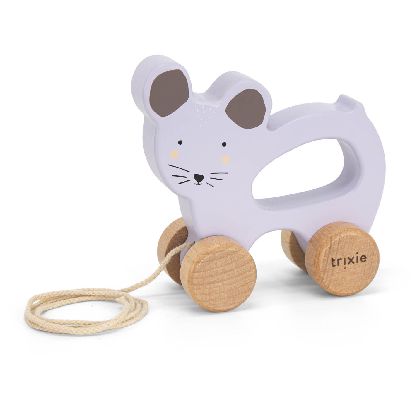 Trixie Baby Jouets à pousser et à tirer Mrs. Mouse jouet à tirer