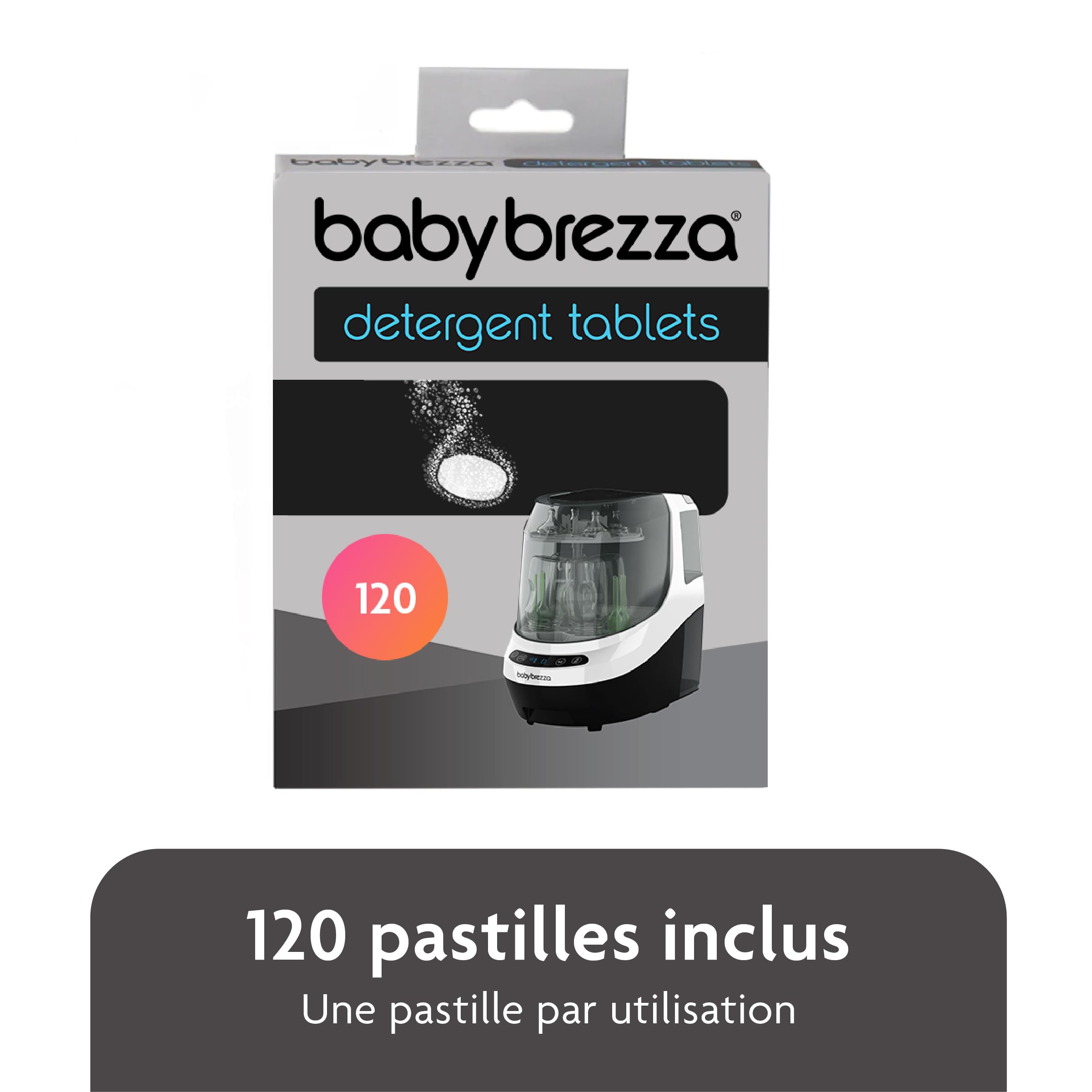 Baby Brezza Pièces et entretien Bottle Washer Pro tablettes 120 pièces sans parfum