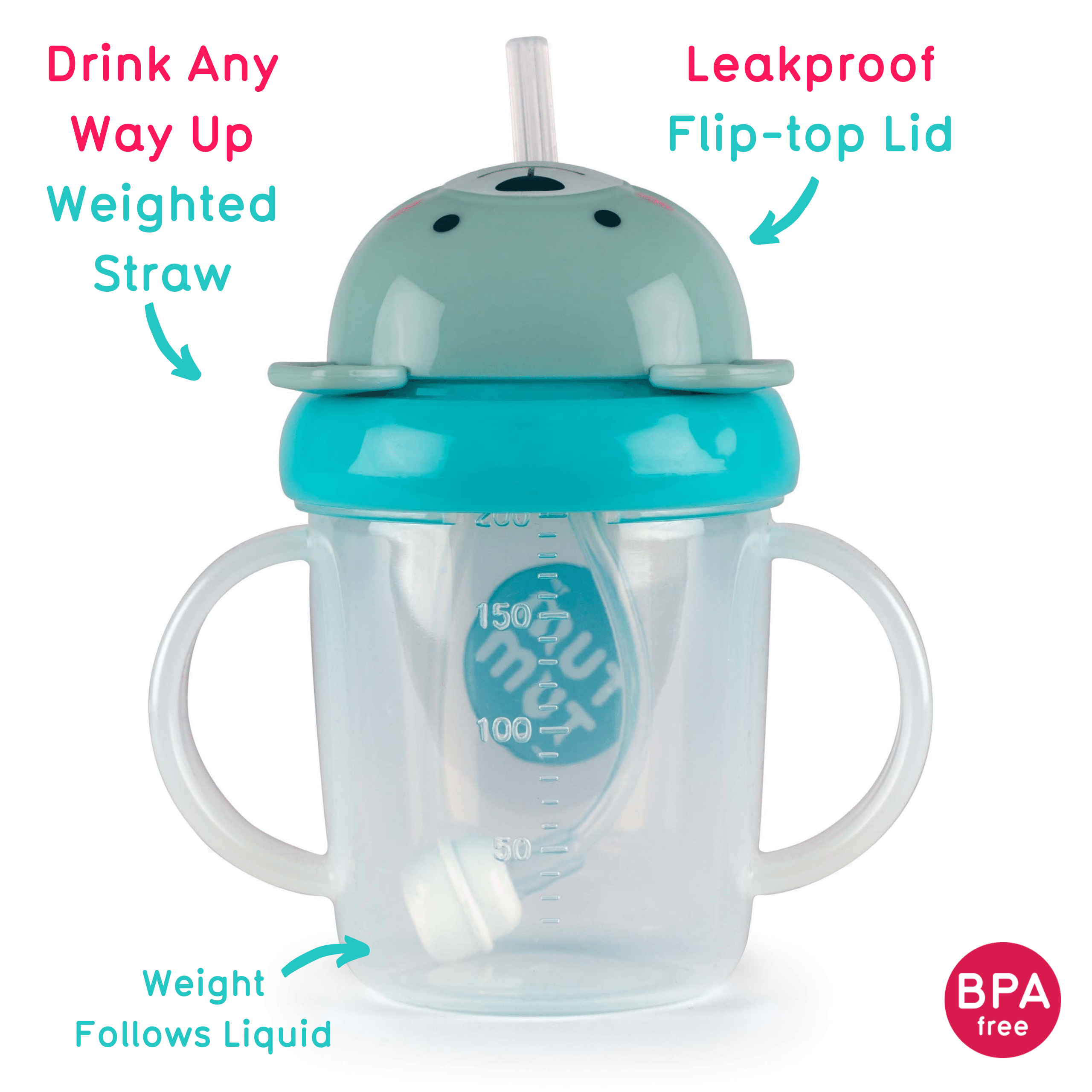 Tum Tum Cups Free Flow Cups & Straws Bundle Boris Bear gobelets bébé