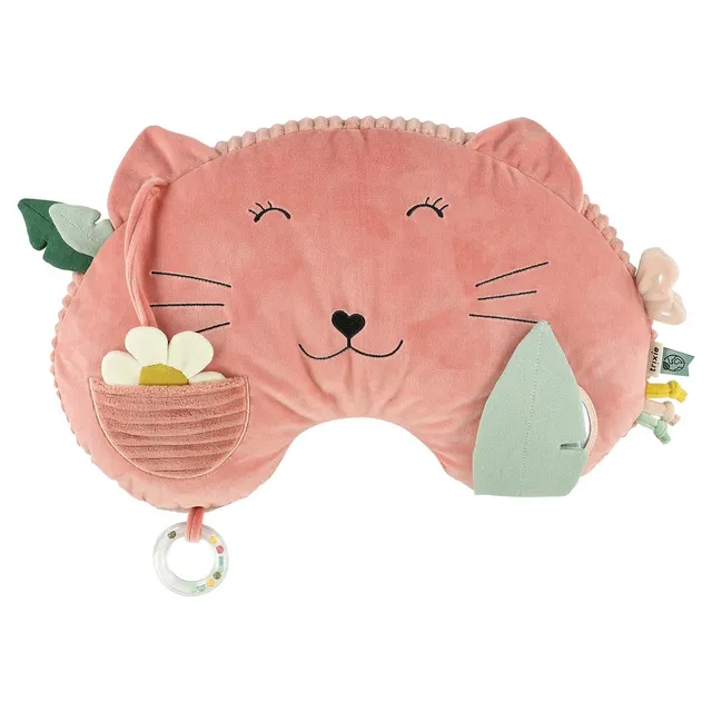 Trixie Baby Temps sur le ventre coussin d'activités Mrs. Cat