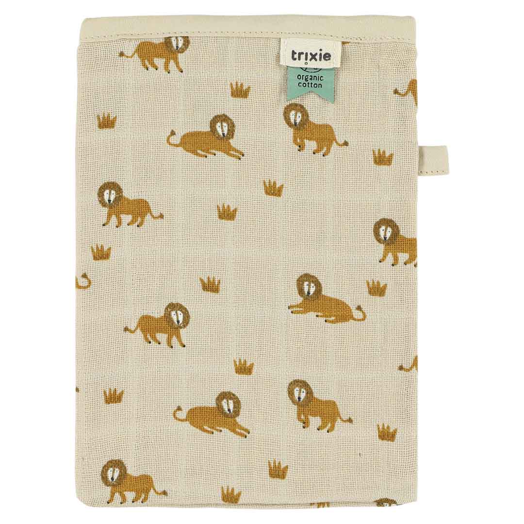 Trixie Baby Gants de toilette Gants de toilette en mousseline 3-pack mix - Lively Lion