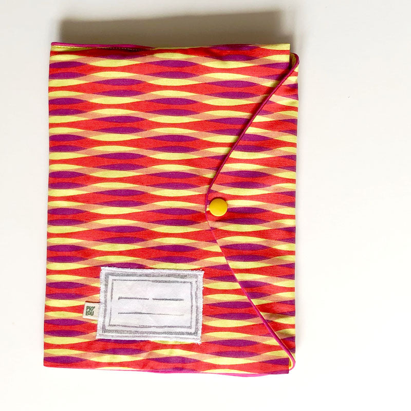 PIOLOU La pochette pour carnet de santé pochette carnet rouge jaune