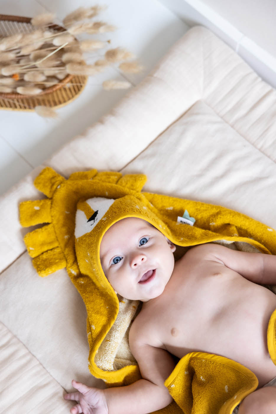 Trixie Baby Capes de bain Cape de bain 75 x 75 cm Mr. Lion coton bio