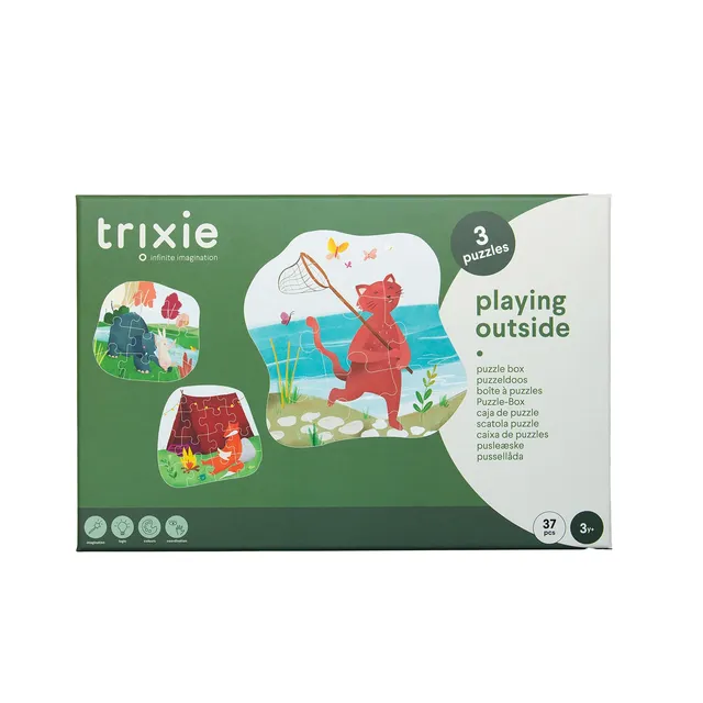 Trixie Baby Jeux, puzzles & livres Jeux en plein air puzzle à forme 3 puzzles