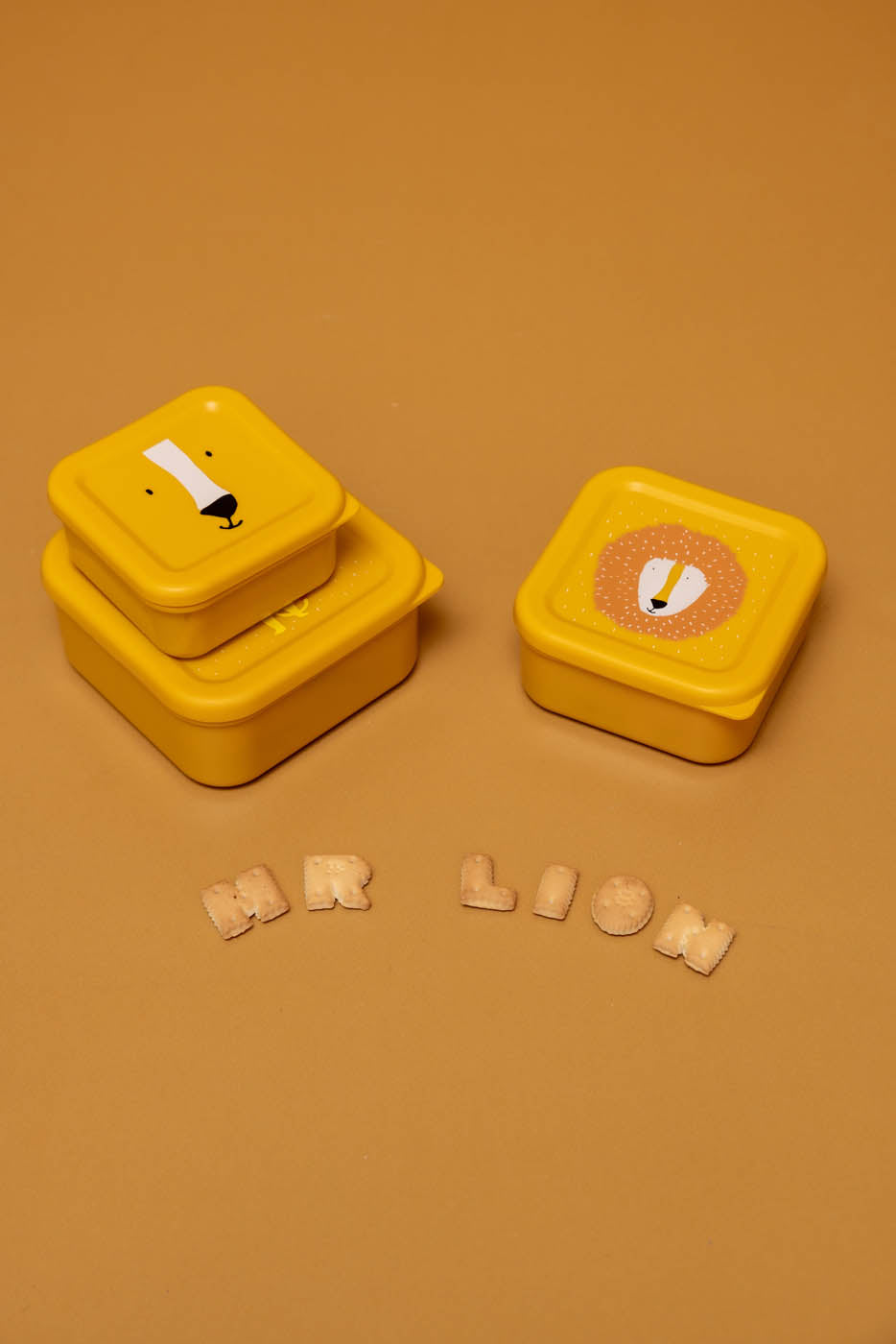 Trixie Baby Boîtes à goûter et boîtes repas Boîtes à goûter 3 pièces Mr. Lion