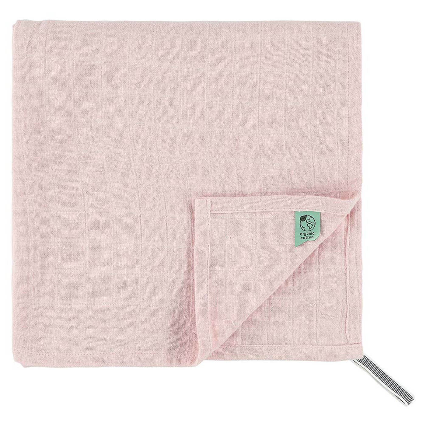 Trixie Baby Langes en mousseline Rosy Rabbit lot de 3 langes 55 x 55 cm coton bio