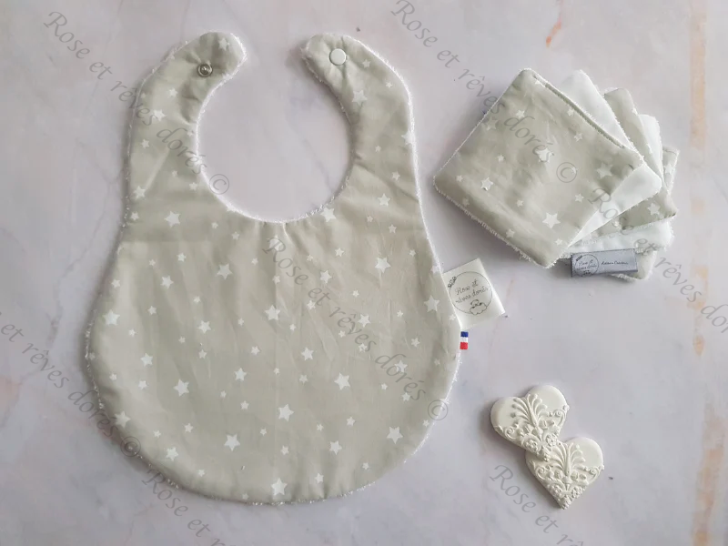 Rose et rêves dorés Coffrets cadeaux petits essentiels Nougatine coffret bébé 6 pièces