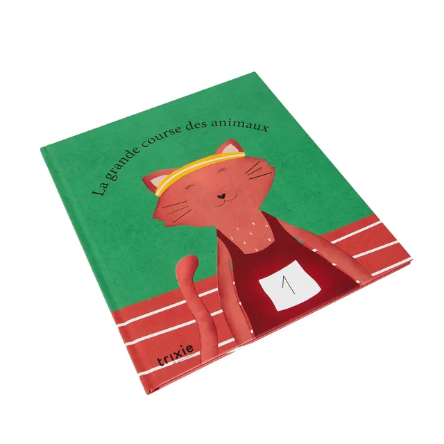 Trixie Baby Jeux, puzzles & livres La grande course des animaux livre de conte FR