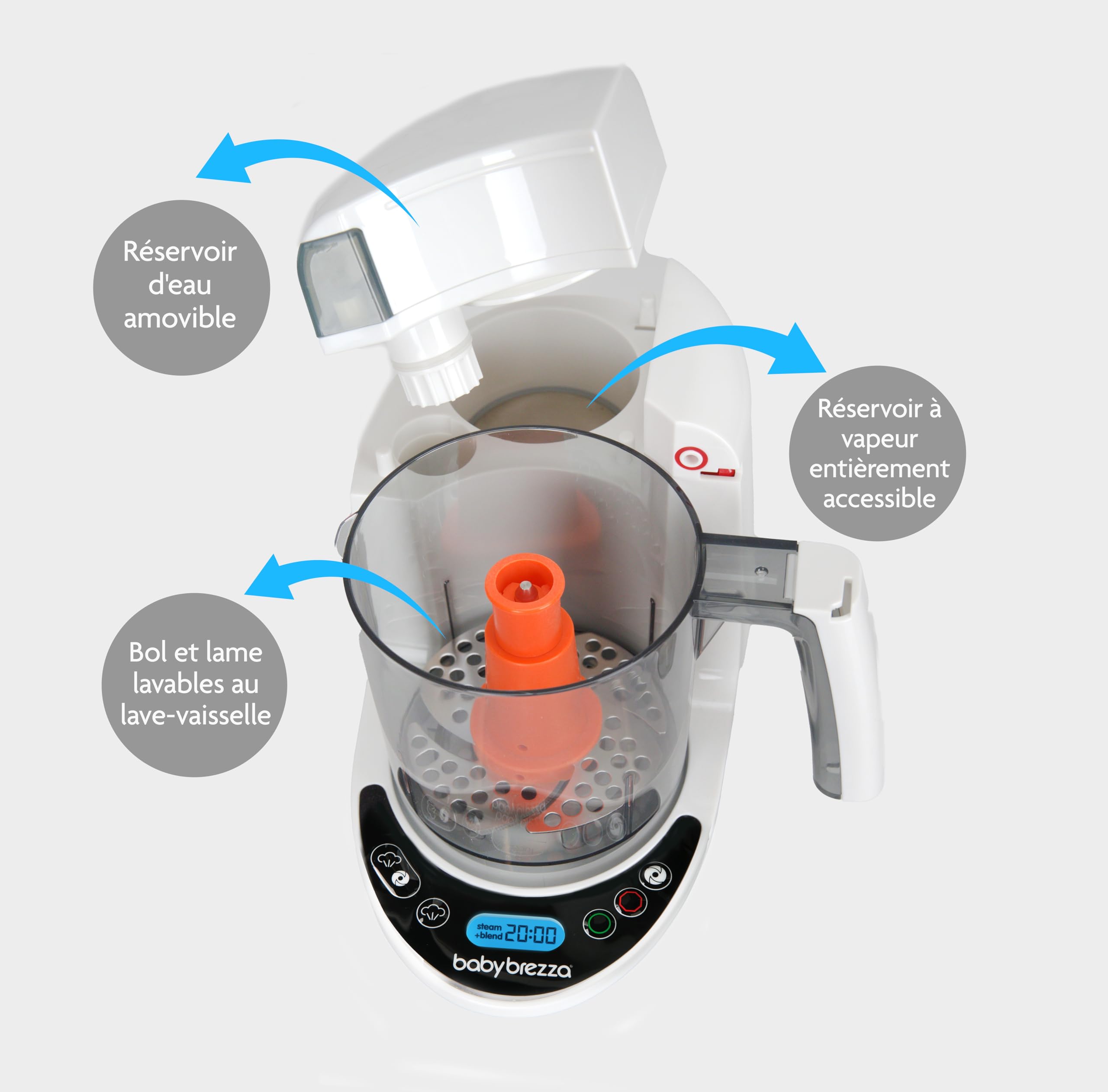 Baby Brezza Robots cuiseur-mixeur Food Maker Deluxe robot bébé 3 en 1