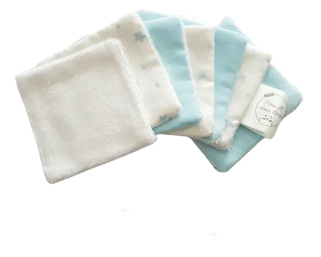 Rose et rêves dorés Lingettes collection Dragée lavables