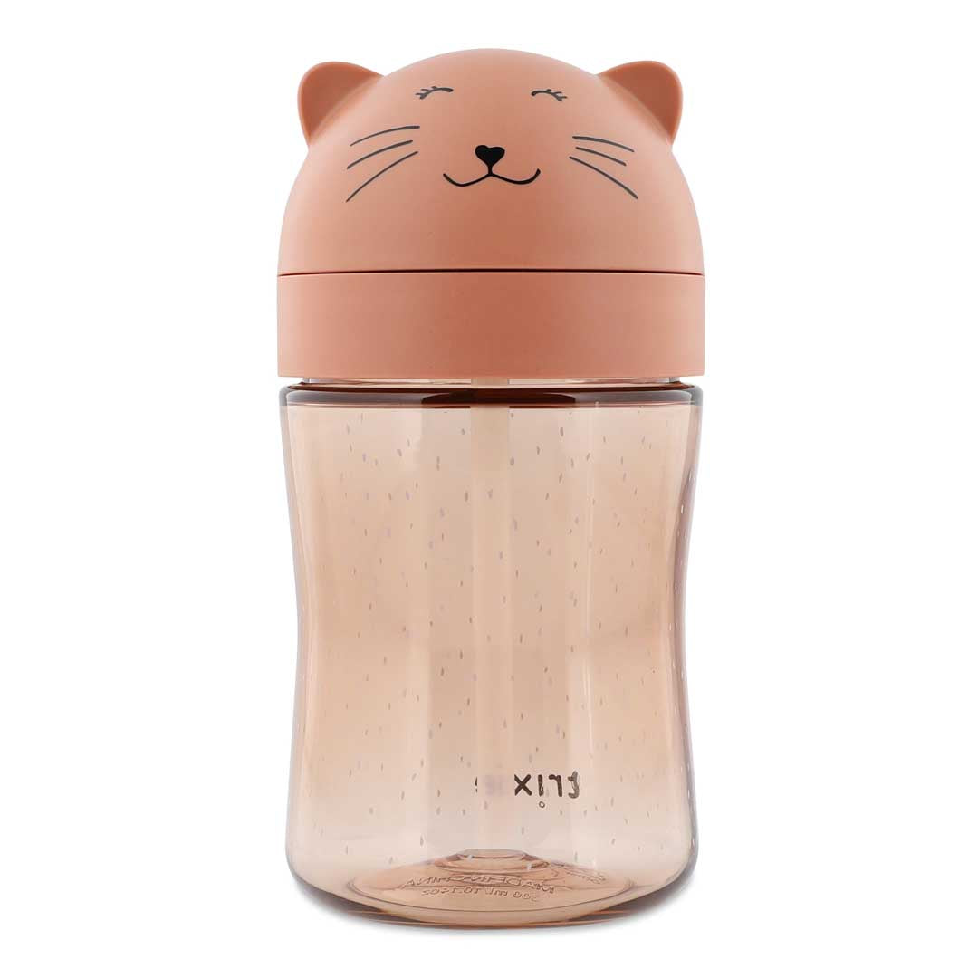 Trixie Baby Tasses et gobelets Gobelet avec paille Mrs. Cat anti-fuite