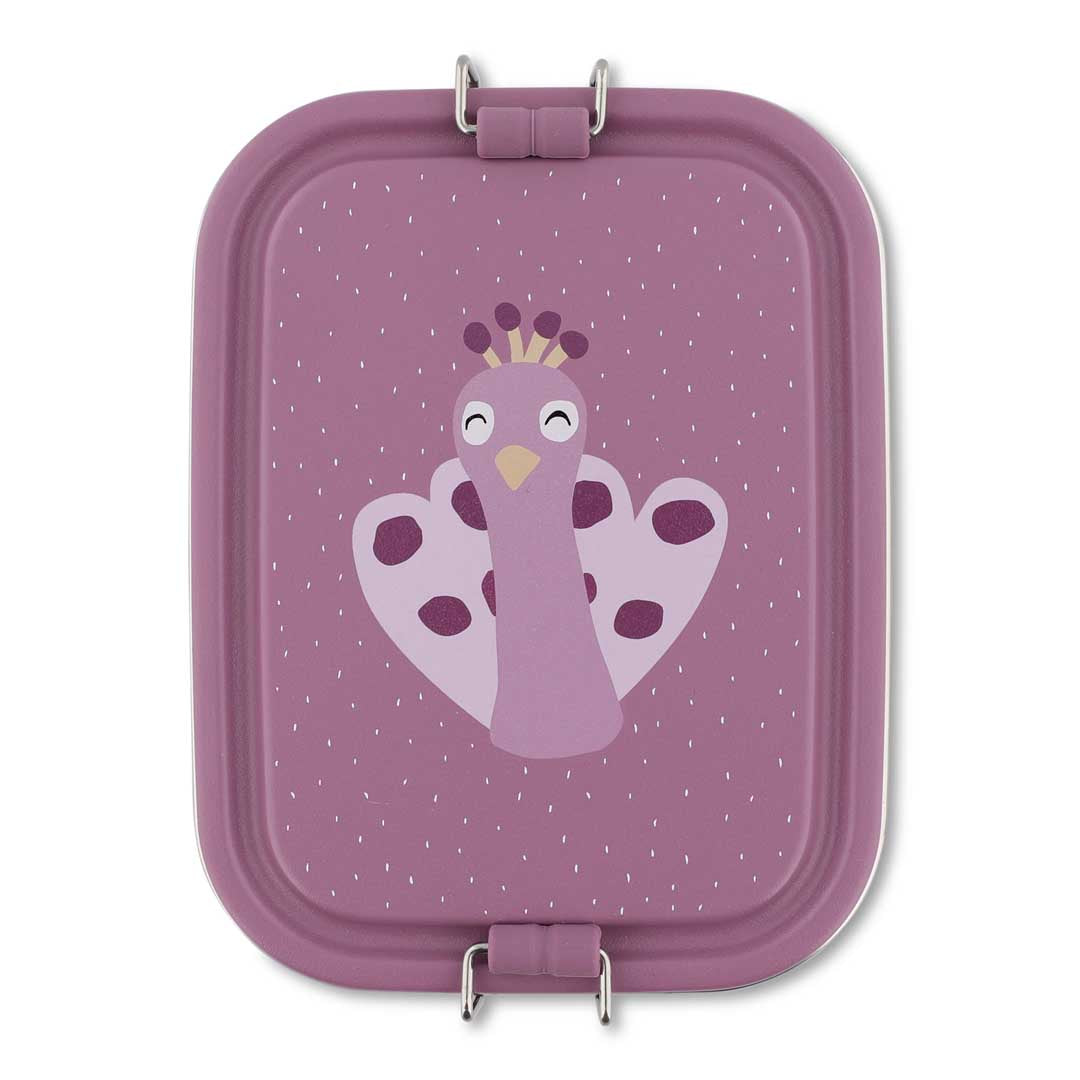 Trixie Baby Boîtes à goûter et boîtes repas Boîte repas petite Mrs. Peacock inox