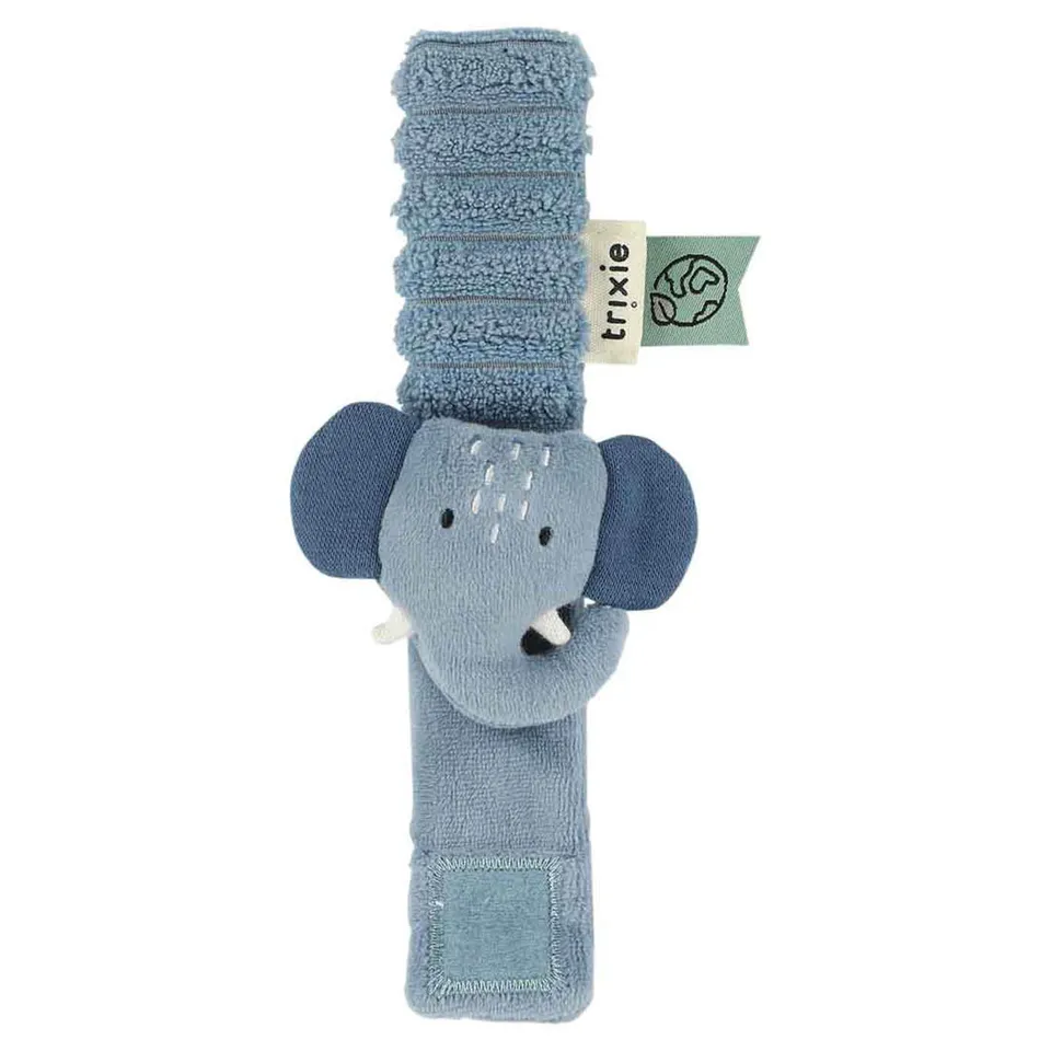 Trixie Baby Premiers jouets Hochet bracelet Mrs. Elephant tout doux