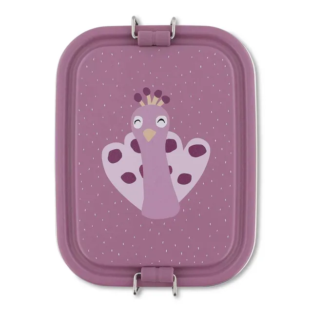 Trixie Baby Boîtes à goûter et boîtes repas Boîte repas petite Mrs. Peacock inox