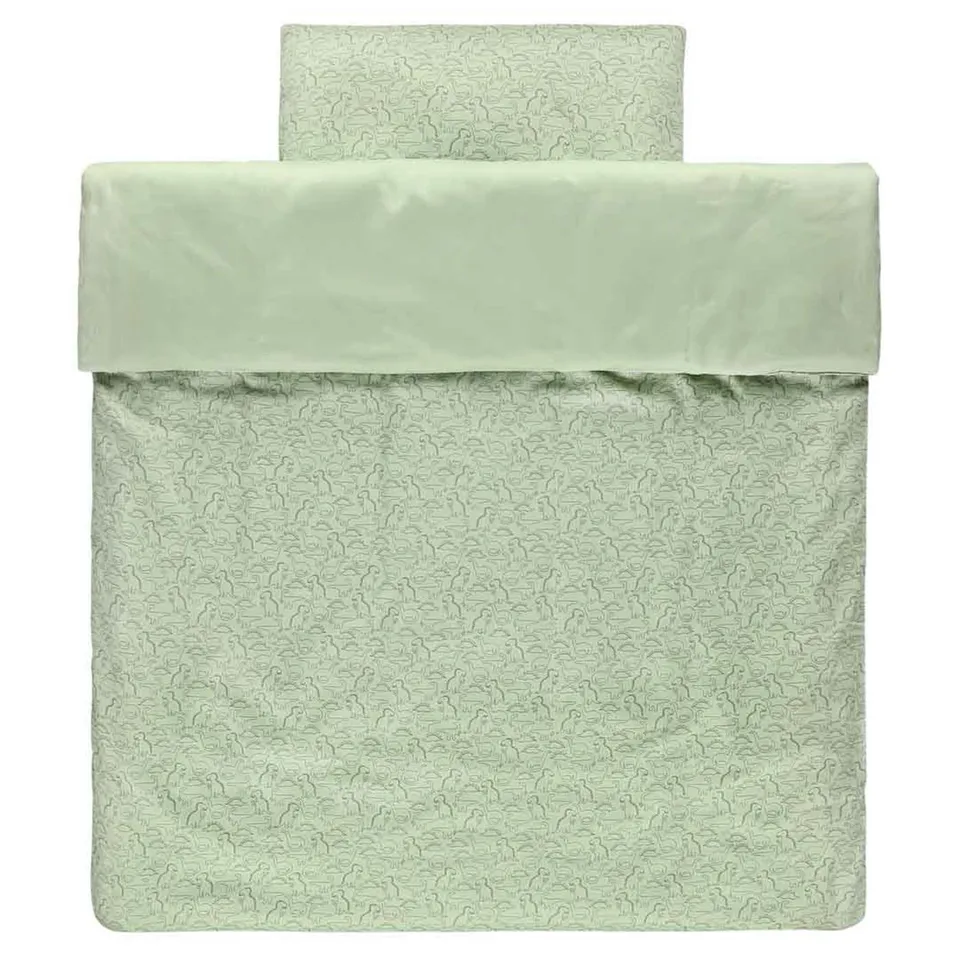 Trixie Baby Literie de bébé Daring Dino housse de couette 100x140 cm coton