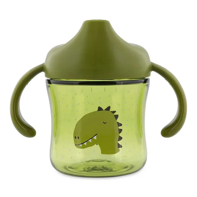 Trixie Baby Tasses et gobelets Mr. Dino tasse d’apprentissage à poignées anti-fuite