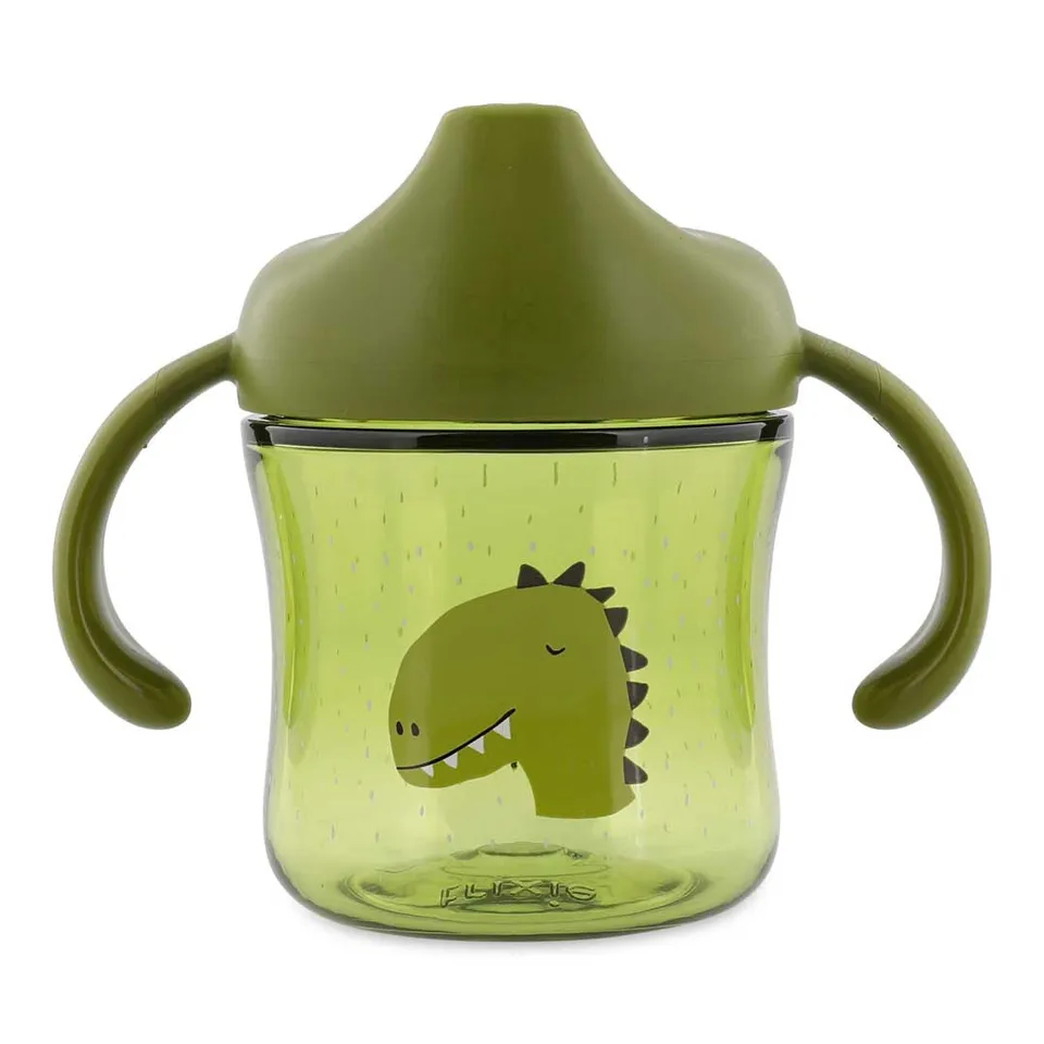 Trixie Baby Tasses et gobelets Mr. Dino tasse d’apprentissage à poignées anti-fuite