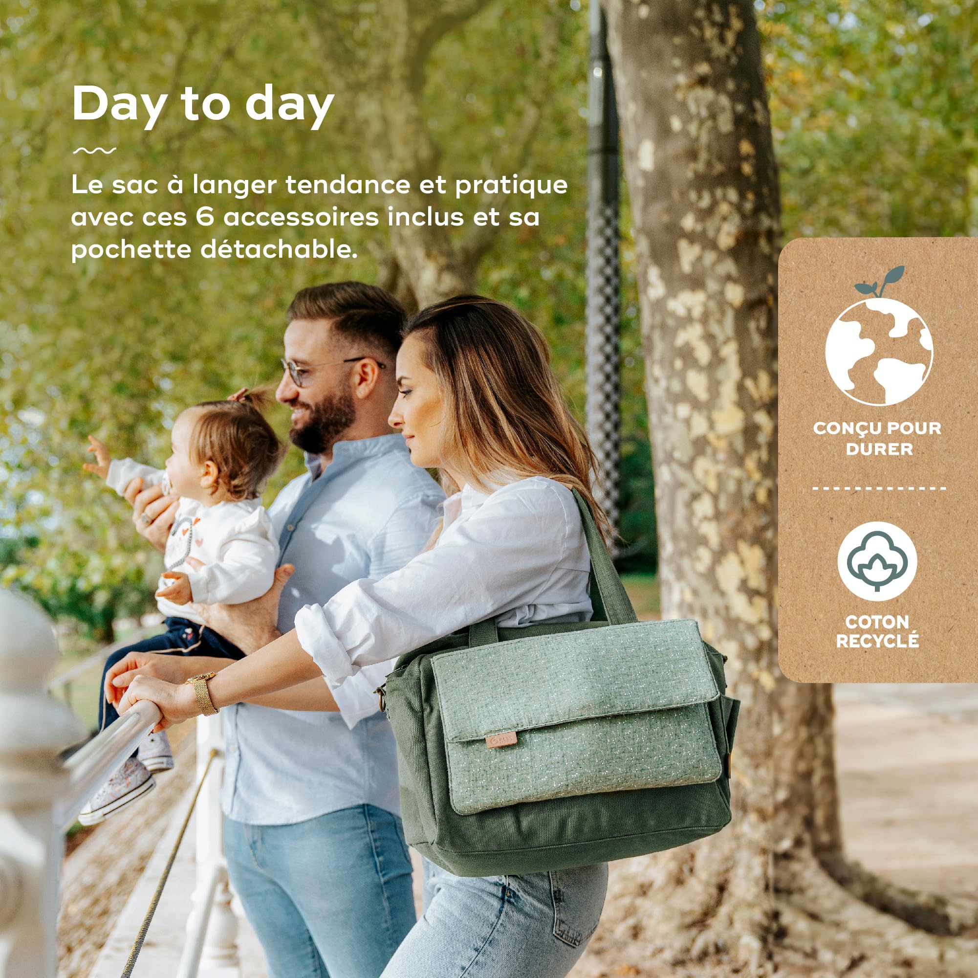 Babymoov Moov / Moov & Day to Day sac à langer 23 L Palm 2 en 1