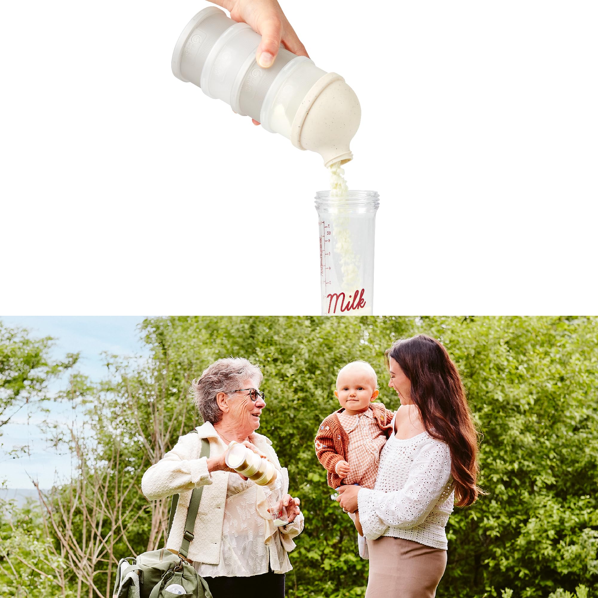 Babymoov Isy Babybols Babydoses doseur de lait beige 4 compartiments