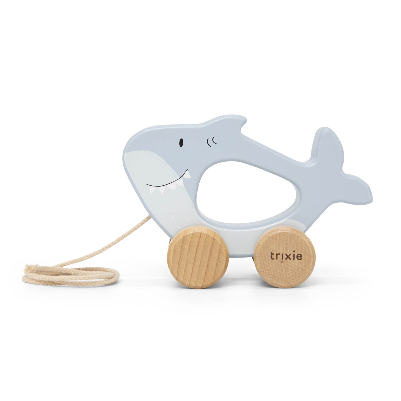 Trixie Baby Mr. Shark jouet à tirer en bois