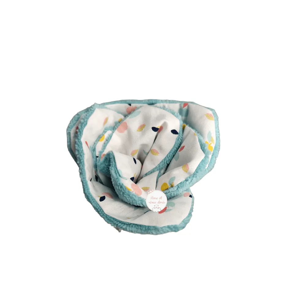 Rose et rêves dorés Lingettes, serviette visage, gants Fleur de lingettes Pommes lingettes lot de 4 en coton et bambou