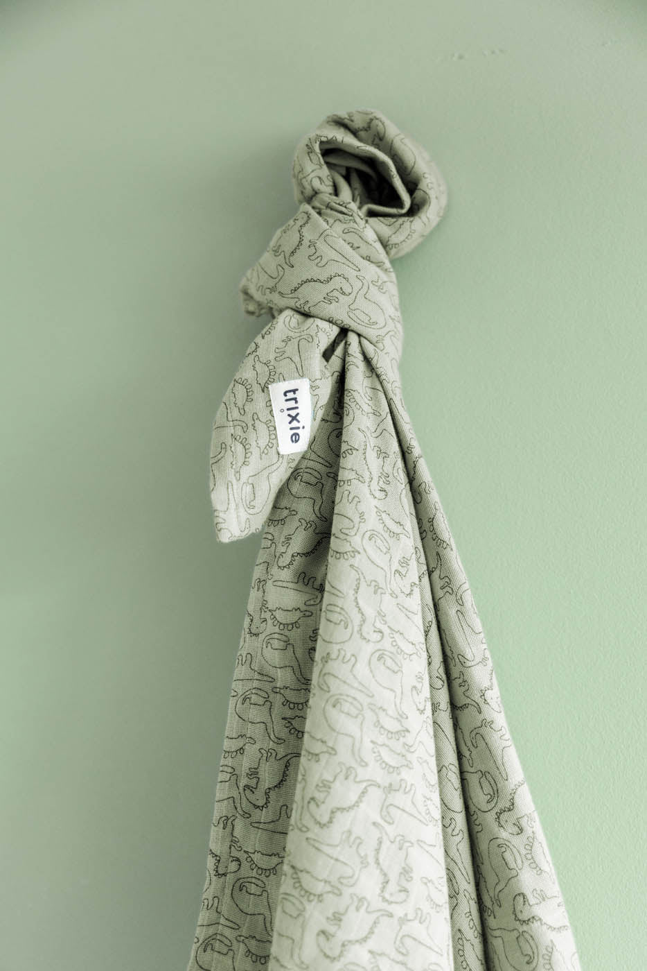 Trixie Baby Langes en mousseline Daring Dino lange 110x110 cm coton bio