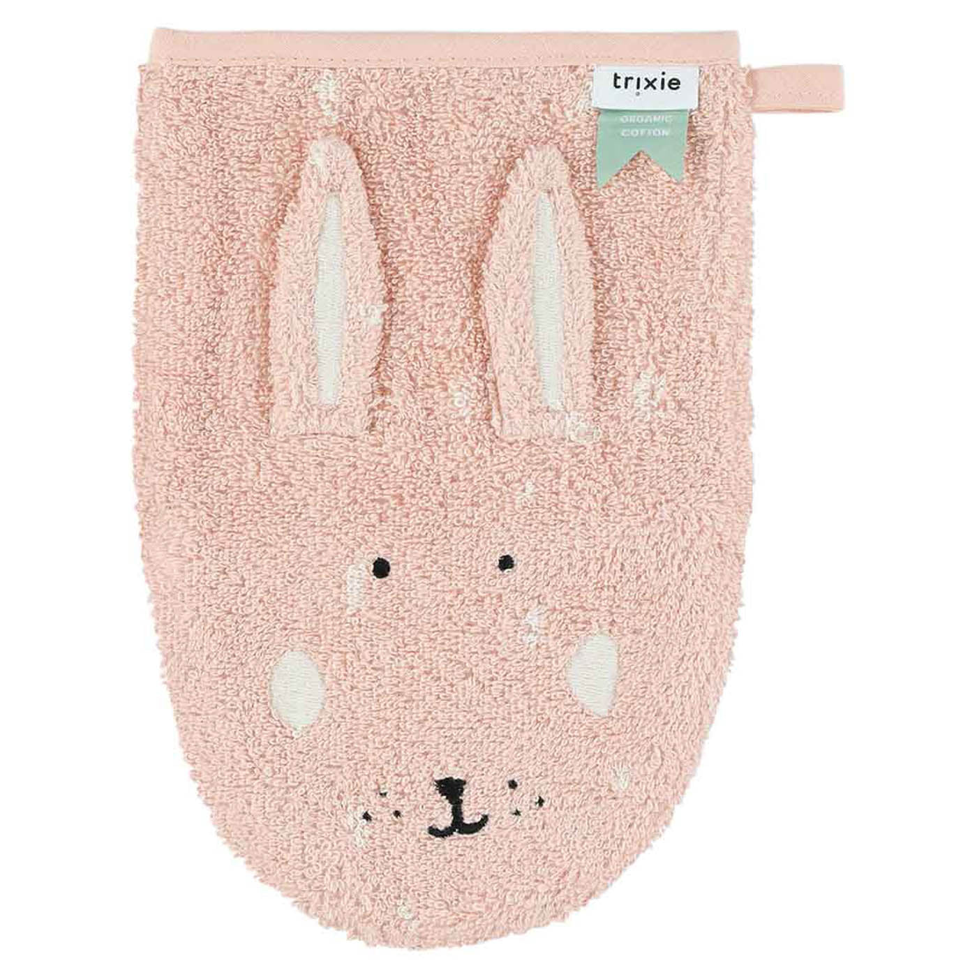 Trixie Baby Gants de toilette Mrs. Cat Mrs. Rabbit lot de 2 coton bio