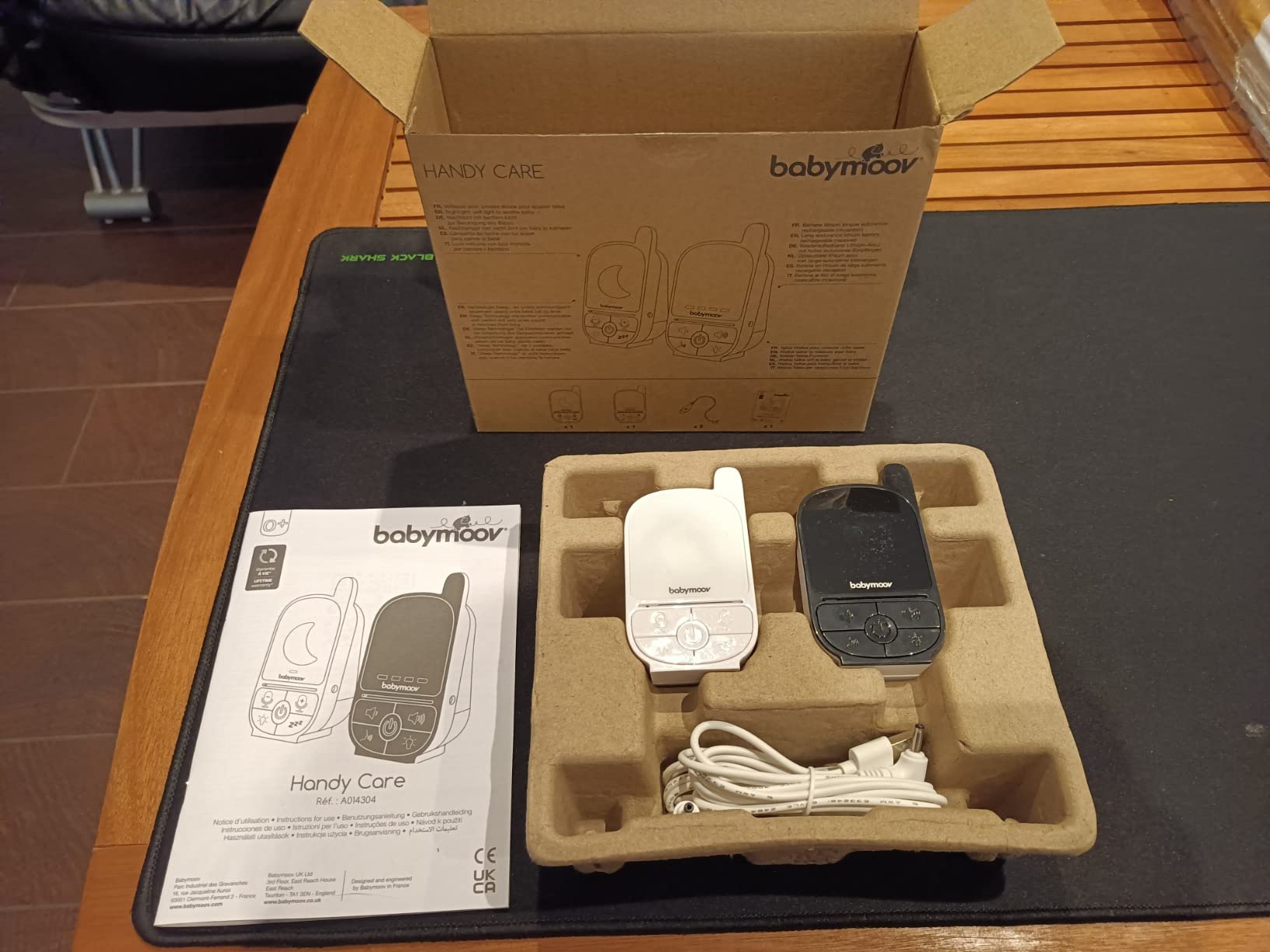 Babymoov YOO Handy Care babyphone audio portée 500 m avec veilleuse