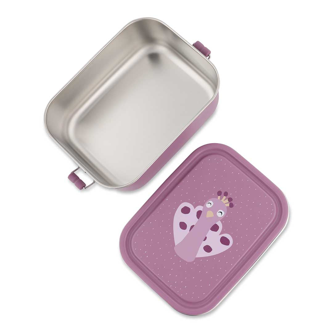 Trixie Baby Boîtes à goûter et boîtes repas Boîte repas petite Mrs. Peacock inox