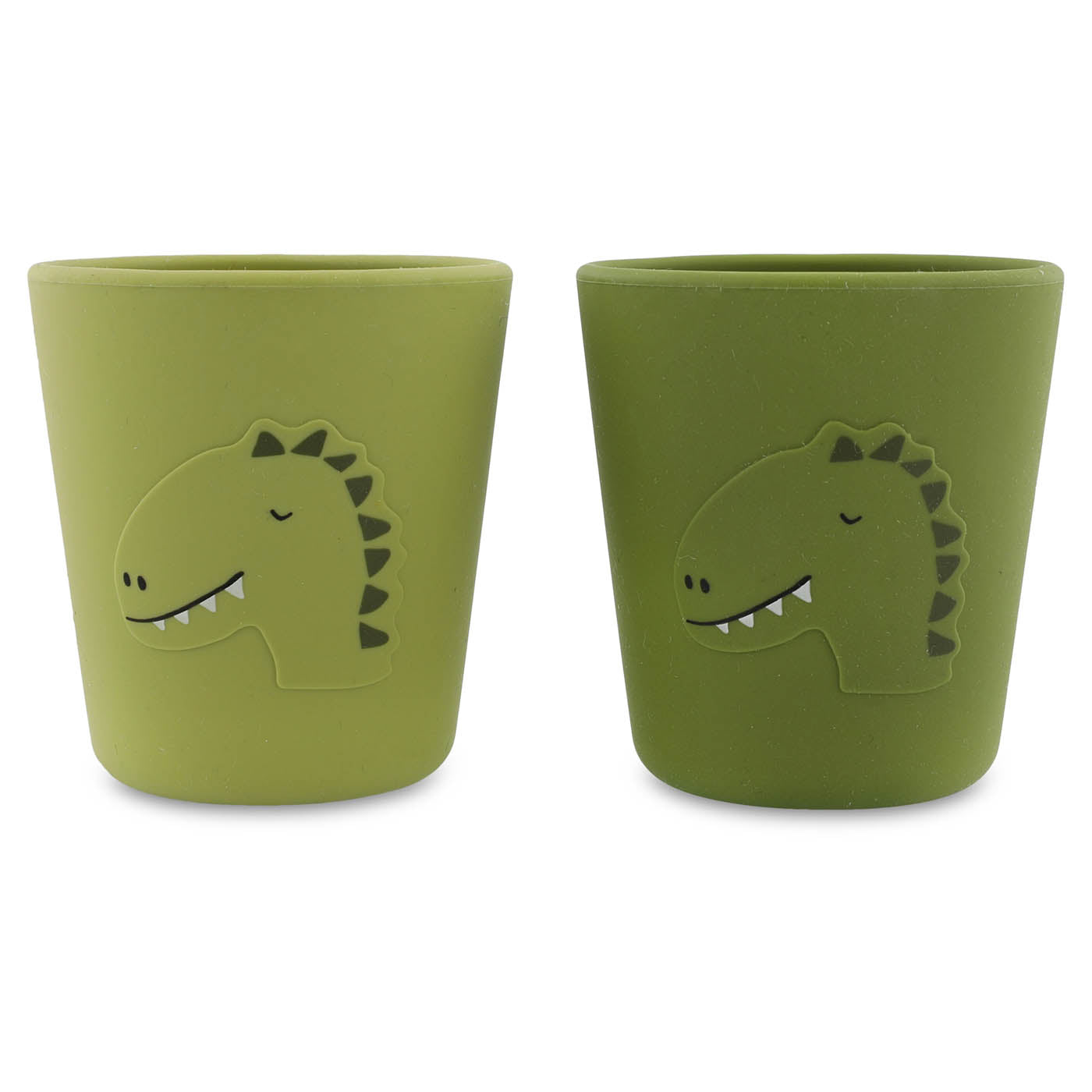 Trixie Baby Tasses et gobelets Gobelet en silicone 2-pack Mr. Dino lot de 2 silicone alimentaire