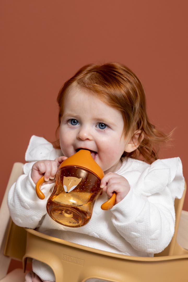 Trixie Baby Tasses et gobelets tasse d’apprentissage Mr. Fox anti-fuite